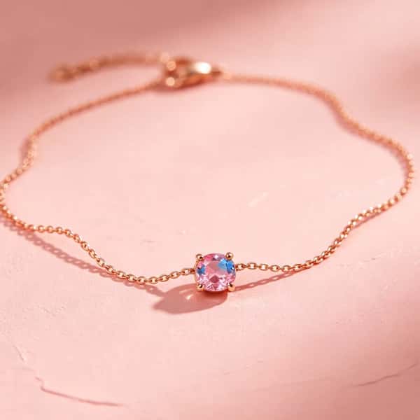 Rose Gold Gradient Crystal Tennis Bracelet